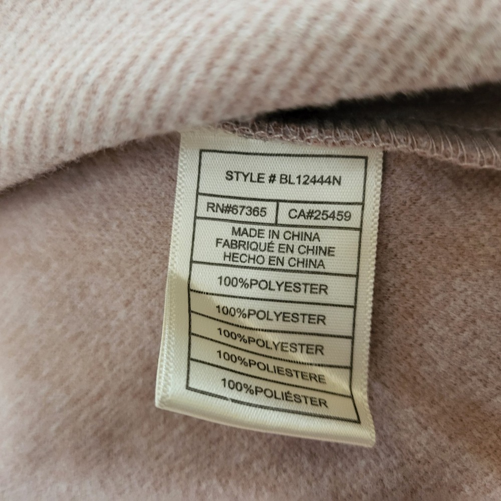 BB Dakota Dusty Rose Pink Herringbone Shawl Collar Open Front Cardigan Jacket XL - Picture 6 of 11